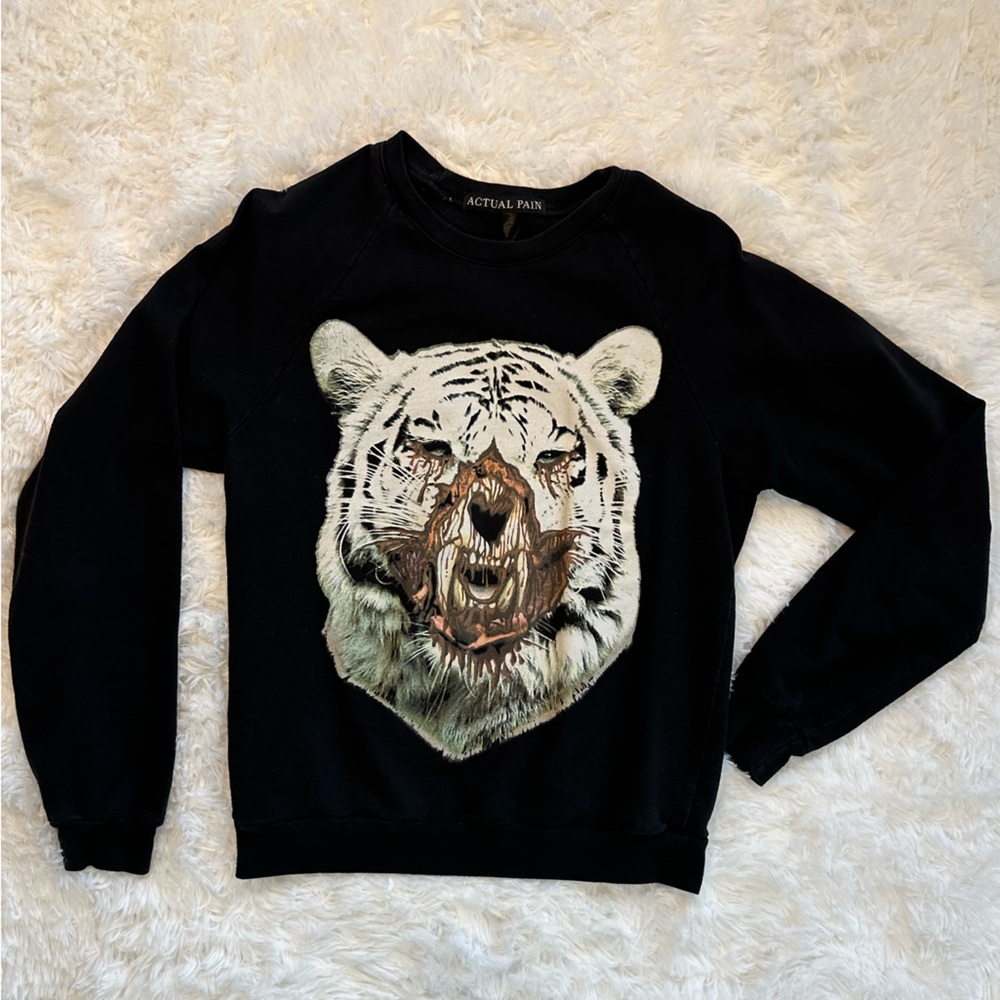 Actual Pain 🖤 Gore Tiger Crew Size Small